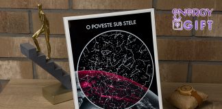 Un nou concept românesc cucerește piața cadourilor: tablourile cu harta stelelor personalizată